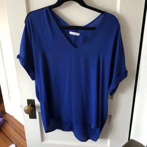 Blue Lush blouse from Nordstrom